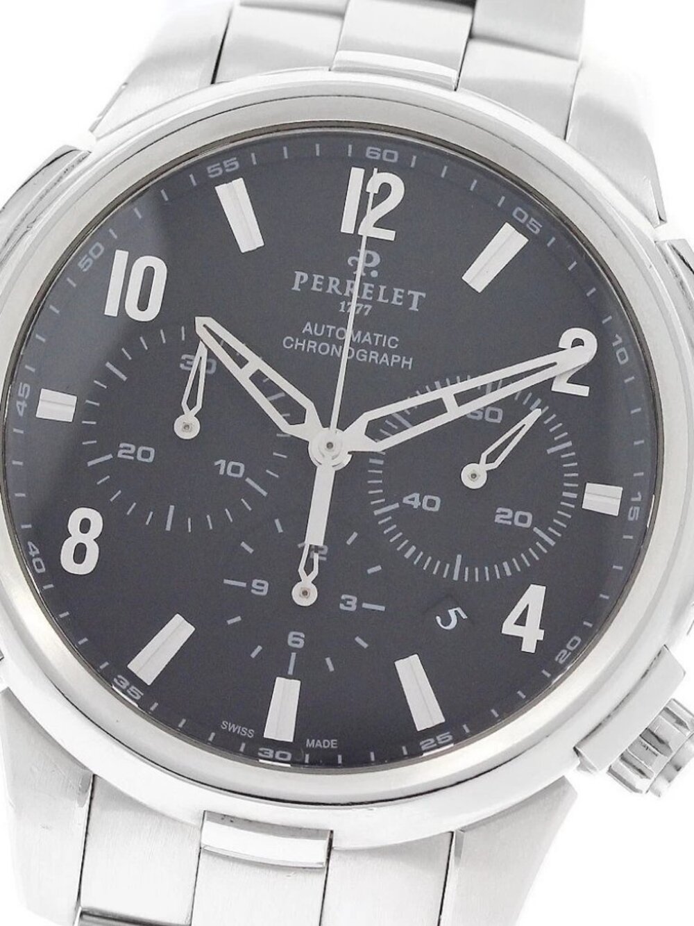 PERRELET Class-T A1069 Chronograph Date black Dial Automatic Men's Watch_949711